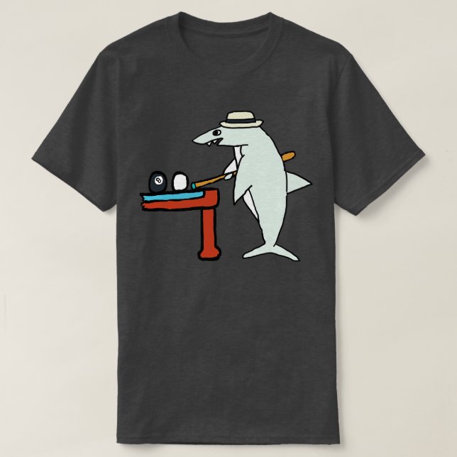Camiseta Tiburón de la piscina (Diseño del anverso)