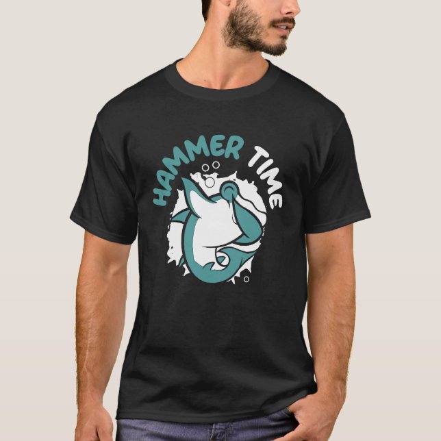 Camiseta Tiburón de martillo de verano animal amante de la  (Anverso)