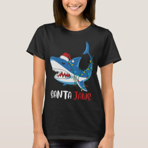 Camiseta Tiburón de Navidades divertidos de Santa Jaws