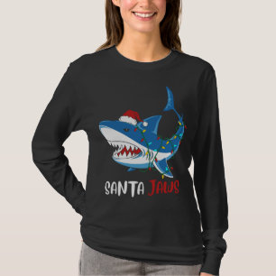 Camiseta Tiburón de Navidades divertidos de Santa Jaws