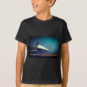 Camiseta Tiburón de punta negra oceánica bajo el agua