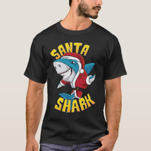 Camiseta Tiburón de Santa Navidad Feliz Tiburón Navidad Div