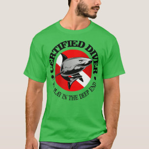 Camiseta Tiburón del buzo certificado