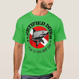 Camiseta Tiburón del buzo certificado
