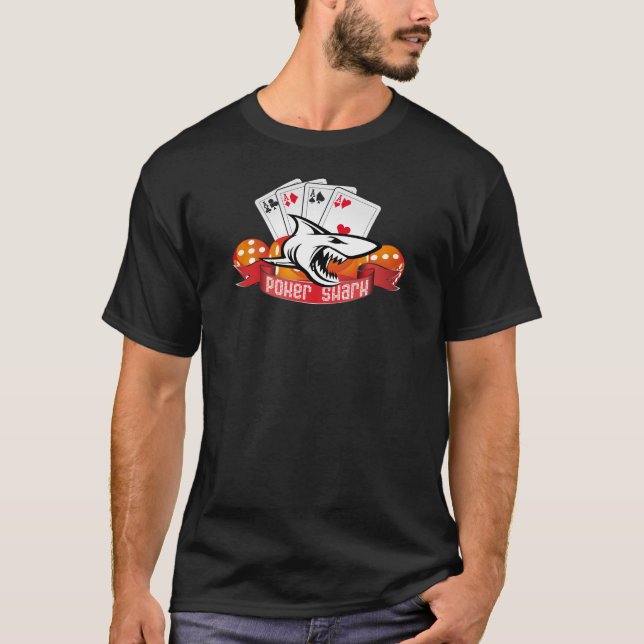 Camiseta Tiburón del póker (Anverso)