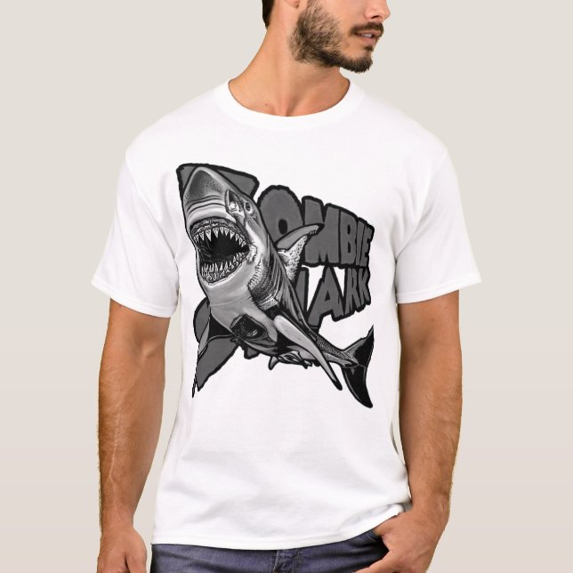 Camiseta ¡Tiburón del zombi! (Anverso)