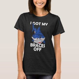 Camiseta Tiburón Dental Mandíbula Me Quité Mis Frenos Chico