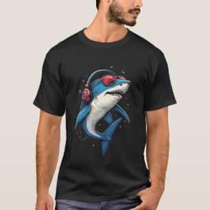 Camiseta Tiburón diseño tiburón tiburón blanco gris tiburón