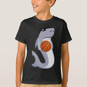 Camiseta Tiburón divertido usando sombrillas jugando Bysket