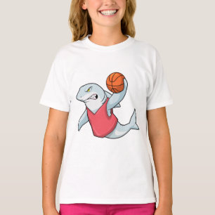 Camiseta Tiburón en deportes con baloncesto