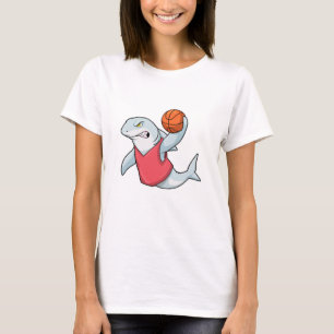 Camiseta Tiburón en deportes con baloncesto