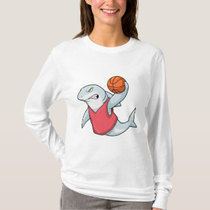 Camiseta Tiburón en deportes con baloncesto