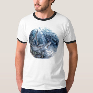 Camiseta Tiburón - filón gris