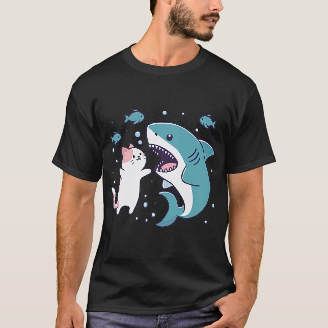 Camiseta Tiburón gato nadador (Anverso)