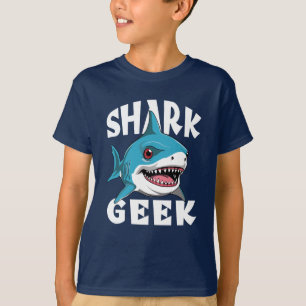 Camiseta Tiburón Geek - Diseño lindo para los amantes del t