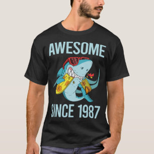 Camiseta Tiburón gracioso - Increíble desde 1987