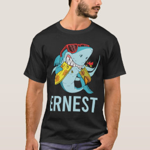 Camiseta Tiburón gracioso - Nombre Ernest