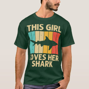 Camiseta Tiburón Gracioso Para Los Chicas Tigres De Tigre D