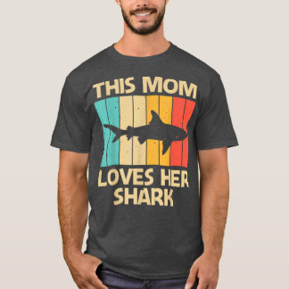 Camiseta Tiburón gracioso para mamá Mama Hammerhead Tiger S