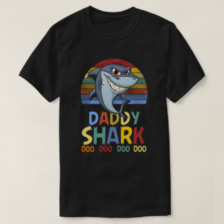 Camiseta Tiburón grande del papá colorido