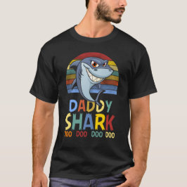 Camiseta Tiburón grande del papá colorido