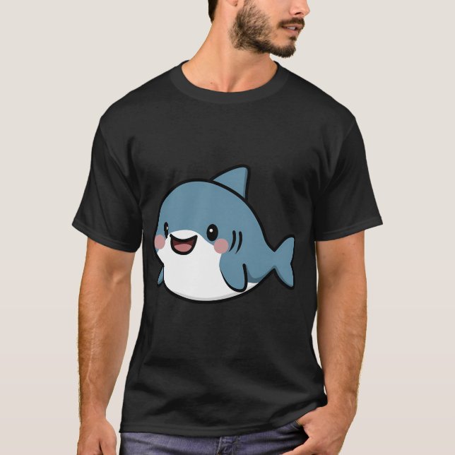 Camiseta Tiburón Kawaii (Anverso)