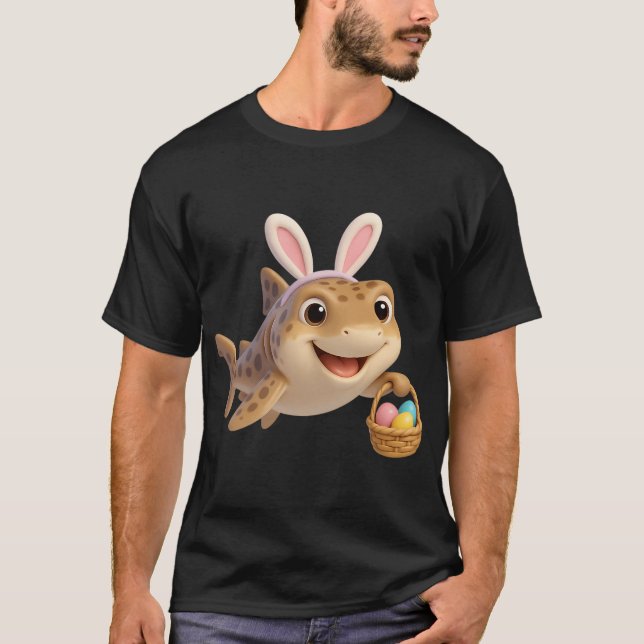 Camiseta Tiburón leopardo de Pascua (Anverso)
