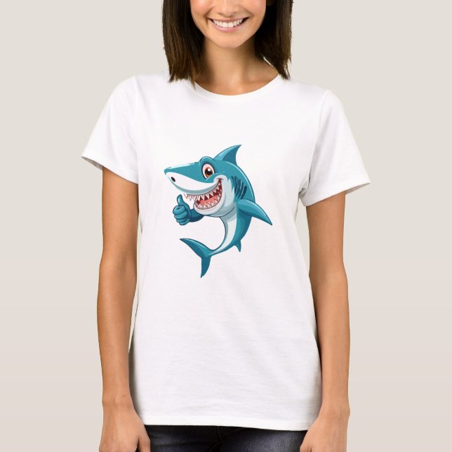 Camiseta Tiburón lindo (Anverso)