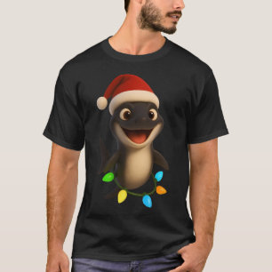 Camiseta Tiburón linterna de vientre de terciopelo de Navid