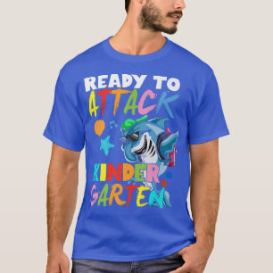 Camiseta Tiburón Listo Para Atacar A Estudiante De Jardín D