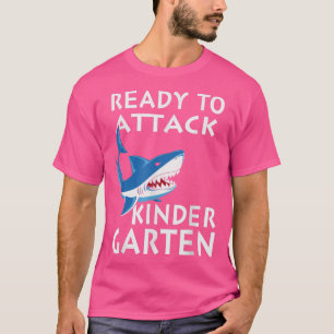Camiseta Tiburón Listo Para Atacar El Jardín De Niños