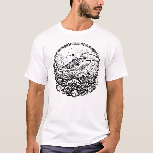 Camiseta tiburón martillo (Anverso)