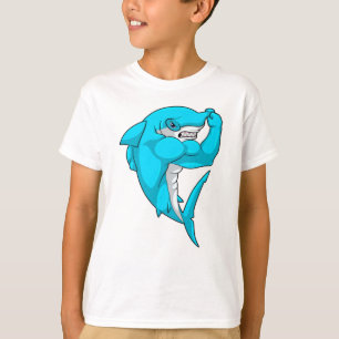 Camiseta Tiburón martillo como culturista en Bodybuilding
