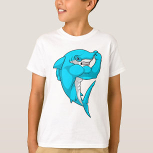Camiseta Tiburón martillo como culturista en Bodybuilding