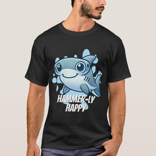 Camiseta Tiburón martillo feliz a más no poder (Anverso)