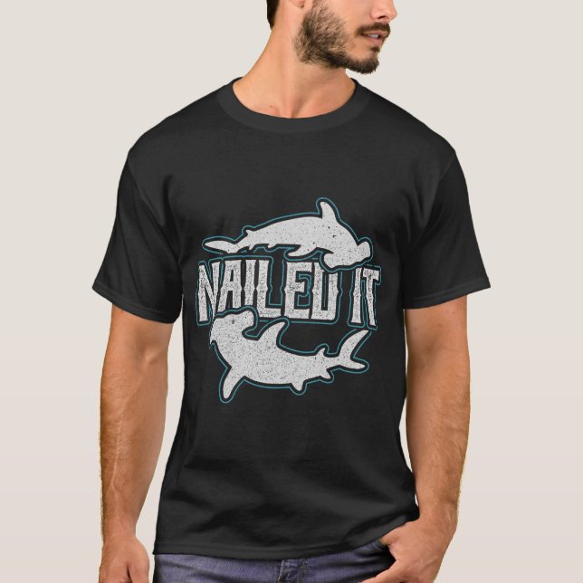 Camiseta Tiburón martillo lo clavó (Anverso)