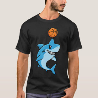 Camiseta Tiburón Mascota de Baloncesto Cool Para Y