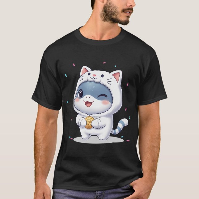 Camiseta Tiburón Maullido (Anverso)