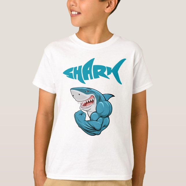 Camiseta tiburón musculoso (Anverso)
