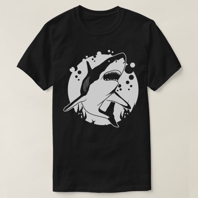 Camiseta Tiburón nadador (Diseño del anverso)