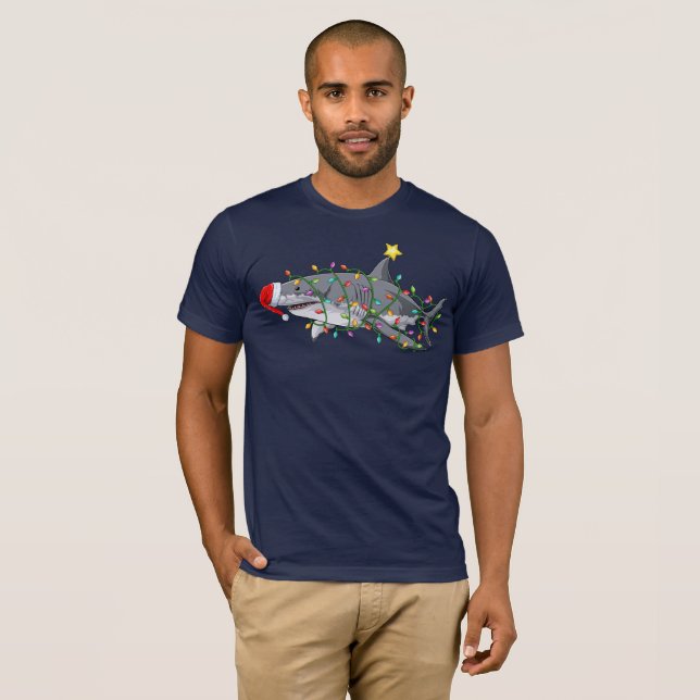 Camiseta Tiburón navidad (Anverso completo)
