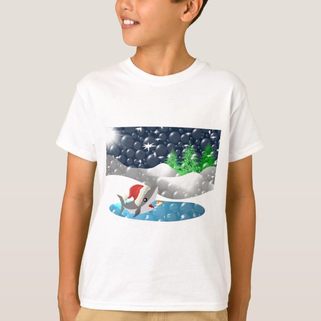Camiseta Tiburón navidad (Anverso)