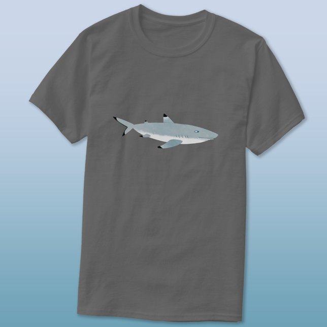 Camiseta Tiburón negro de arrecife (Fun Black Tipped Reef Shark T-shirt)