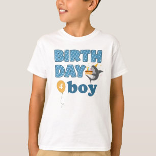 Camiseta Tiburón niño cumpleaños Añadir edad