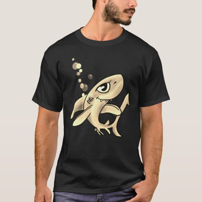 Camiseta Tiburón Personalizado dorado (Anverso)