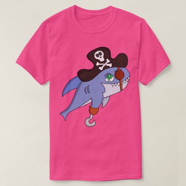 Camiseta Tiburón pirata (Diseño del anverso)