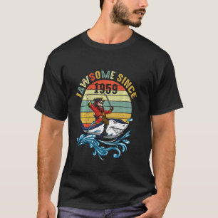 Camiseta Tiburón pirata de cumpleaños 1959 60º retro Jawsom