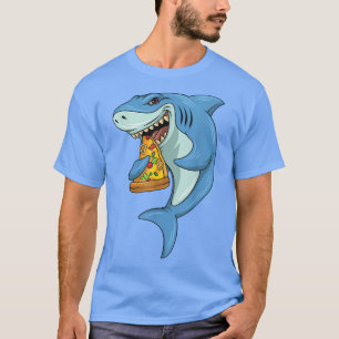 Camiseta Tiburón Pizza Comer Pizza Tiburón Y Pizza
