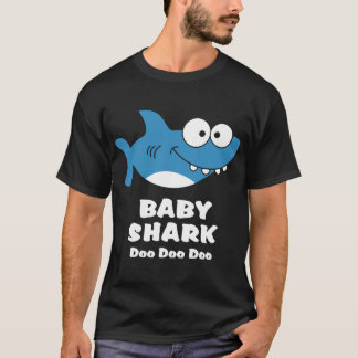 Camiseta tiburón precioso lindo azul del sonido del dooo