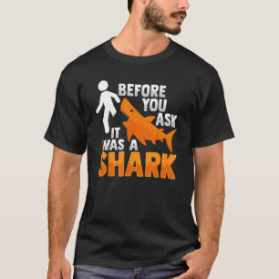 Camiseta Tiburón prostético de la pierna de Chiste amputado